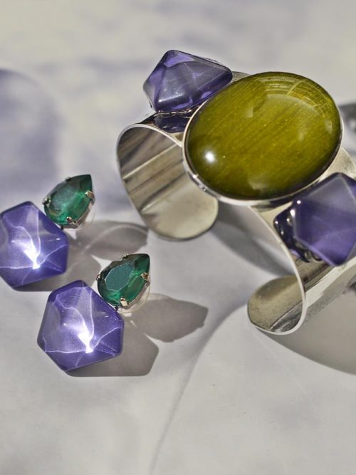 brazalete-piramides-resina-aldazabal-verde