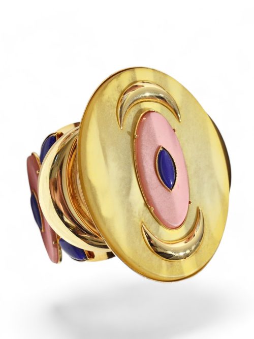 brazalete-ancho-étnico-dorado-colores-oasis-aldazabal-amarillo