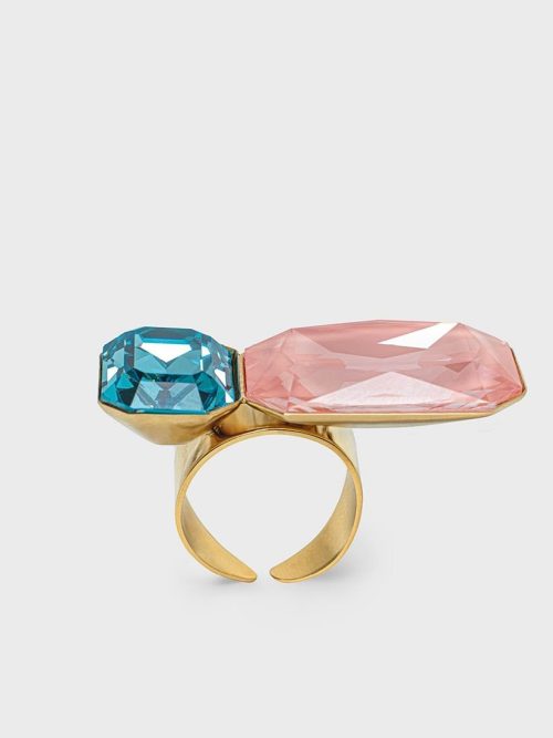 anillo-grande-dorado-cristales-rosa-azul-fireweed-katerina-vassou