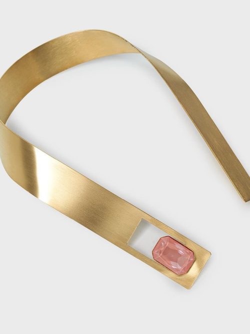 collar-dorado-cristal-rosa-diseño-allium-katerina-vassou