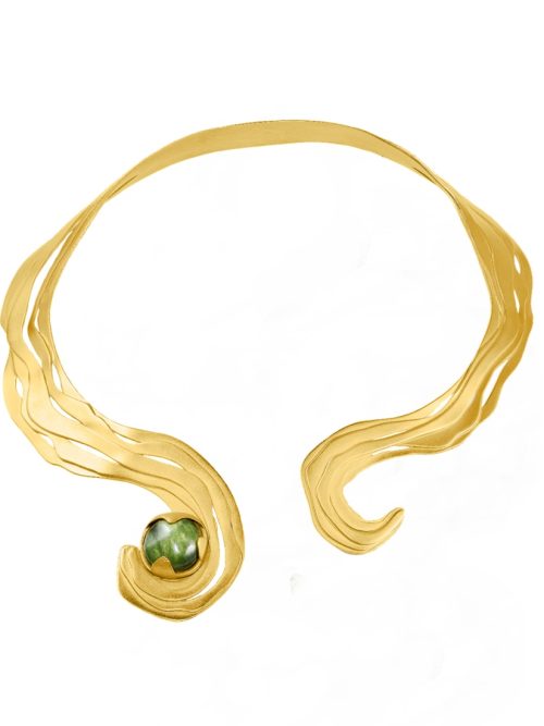 collar-gargantilla-asimetrico-dorado-sandstone-jude-benhalim-verde
