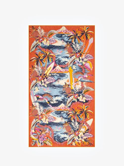 fular-pareo-algodon-tropical-hawai-naranja-inoui