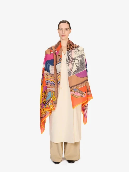 fular-lana-bufanda-naranja-atelier-taller-pintura-inoui