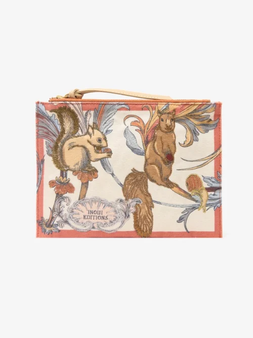 bolso-mano-cartera-naranja-ardillas-piel-rococo-inoui