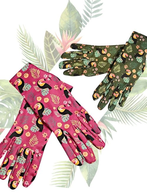 guantes-estampados-pajaros-tucan-attraversiamo