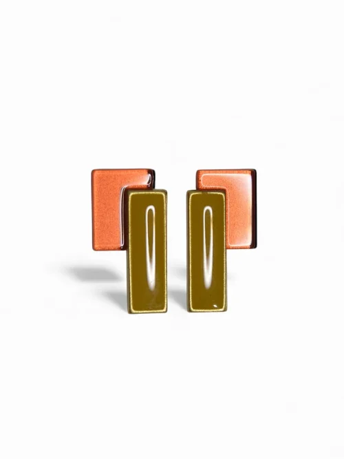 pendientes-pequeños-geometricos-colores-cascade-block-aldazabal-naranja