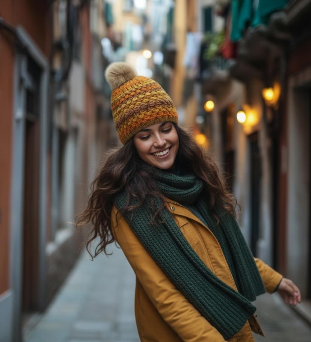 gorro-pompon-lana-brillo-colores-mohair-attraversiamo